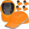 BWOLF TRIVOR Caschetto Antinfortunistico Cappello di Protezione Berretto da Lavoro Casco da Lavoro con Calotta in ABS EN 812 e Strisce Riflettenti