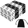 Makoto Nobu 25 Pezzi Contatori di Dadi Set, D6 Dadi da Gioco Contatore Cubo Fedeltà con Borse Velluto, Dadi dei Gettone Compatibile con MTG, CCG, Accessorio per Giochi di Carte(Bianco, Nero)