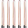 YIXISI 5 Pezzi 500mm Servo di Estensione per RC, 3 Pin JR Maschio a Femmina Servo Extension Cable 22 AWG 60 Fili Filo, Cavo Prolunga JR, per Velivoli Telecomandati