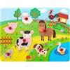 FANCY Puzzle Legno Bambini 1 2 Anni Giochi Educativi Giocattoli Montessori Idea Regalo per Ragazze e Ragazzi (Fattoria)