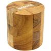 Logica Giochi - Cilindro Magico - Rompicapo 3D in Legno ad Incastro - 12 Pezzi - Difficoltà 4/6 Estremo - Collezione Leonardo - Età 14+ - Legno Teak