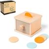 YAANI Scatola di Monete Montessori Giochi Montessori 1 Anno, Montessori Neonate 6-12 Mesi, Giochi Montessori 2 Anni, Metodo Montessori, Giochi Bambini 1 Anno