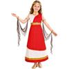 AUYAO Costumi da Mitologia Greca Antica Romana per Ragazze, Rosso e Bianco