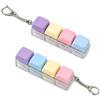 ARYIMYDP 2 pezzi Tastiera Fidget Toy,Anti Stress,Fidget Toys,pulsante tastiera antistress giocattolo,portachiavi Fidget Keyboard in 4 colori per Decompressione Decorazione