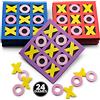 Bedwina Gioco del tris (24 pezzi) - Mini tavola in schiuma da 12,7 cm x 12,7 cm