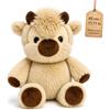 Generic Peluche Mucca Che Corre 45 cm, Morbida Mucca Highland di Peluche con Pelo Soffice, Doudou Rassicurante e Compagno di Coccole, Pupazzo Morbido per Bambini, Compleanno e Natale