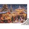 DAFUfbw Christmas Fair Puzzle per Adults 1000Pc Recyclable Paper Cozy Festive Painting Jigsaw Puzzle Parent Child Game Props Developing Boy & Girl's Intelligence Toy 52x38cm/1000pcs