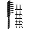 CombPal - Set di pettini da barbiere per tagliare i capelli (nero)