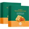 Crsetmyth Sapone Viso E Corpo Al Honey E Vitamina E | Idratante, Nutriente E Pulizia Profonda | Con Acido Ialuronico, Olio Di Cocco | Pack Da 2 Pezzi