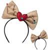 YGCHEN Fascia per Capelli Halloween, Cerchietti per Capelli per Bambola Voodoo, Cerchietto con Fiocco, Accessori per Costume di Halloween, Carnevale, Compleanno