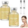 BASTOUR Siero Coreano Effetto Lifting dalla Prima Applicazione, Siero Con Peptidi Di Seta E Collagene, Microneedling Siero Viso Antirughe, Riduce le Linee Sottili, 50ML (2 Set)