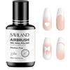 SAVILAND Colori per Aerografo Smalto Gel per Unghie senza HEMA Bianco 20 ml | Senza Diluente, non Intasa Gli Ugelli, non Acetone, Colori Altamente Pigmentati, Unghie alla Francese con Effetto Ombré