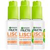 Garnier Fructis Siero Termoattivo Lisci Impeccabili Anticrespo, 3 da 50ml