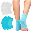CGBOOM 2 paia di calzini in gel per tallone, in silicone, per la cura dei piedi, per la pelle secca e fascite plantare, per pelle dura e screpolata, per la cura di giorno e notte
