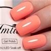 Imtiti Smalto per unghie corallo, 1 pezzo di smalto gel UV LED arancione corallo, lunga durata, nail art manicure fai da te a casa per la primavera e l'estate (10ML-955)