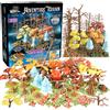 MONSTER PROTECTORS Monster Adventure Terrain 91Pc Fall Foliage Painted Forest Tree Set 3D Modular,