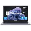 Blackview 15,6 Pollici PC Portatile,N150(Superiore N95/N97) fino a 3,6GHz,16GB RAM 512GB SSD Notebook,Schermo FHD IPS,Filtro Luce Blu,100W Type-C,HDMI 4K, Bluetooth,WiFi 5,QWERTY,Windows 11
