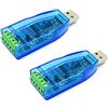Koanhinn 2 pezzi convertitore USB a RS485 modulo isolante, aggiornamento industriale, protezione ESD, CH340E Standard 485, scheda di collegamento