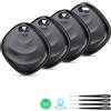 Hoxe Tracker Tags-4 Pezzi (Solo iOS), Air Smart Tag per Bagagli/Borse/Zaini