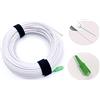 Elfcam® - Pigtail Fibra Ottica SC/APC 9/125µm Monomodale OS2, Diametro Cavo: 4,0 mm, Bianco (50M)