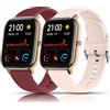 Tobfit Cinturino in Silicone per Amazfit GTS/Bip, 20mm Sportivo per GTS 2/2 Mini/2e/3/4/4 Mini, Bip Lite/S/U/3, GTR 42mm - 2 Pezzi