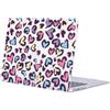 FFBOFFC Custodia per MacBook Neo da 13 pollici, Cuore viola | Modello 2026 (A3404) con chip A18 Pro, Plastica Rigida Protettiva Caso Case Rigida Antigraffio, Ideale per Ufficio, Viaggi