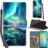 Haninsuze Cover per Samsung Galaxy A18/A17/A26 5G, artico | Pelle PU Portafoglio, Porta Carte, Magnetica, Libro, Antiurto Custodia