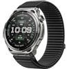 GIOPUEY Cinturini Compatibile con Amazfit Balance 3, Nylon Traspirante Sport Loop Cinturino in Morbido Nylon Intrecciato Strap Band - Black