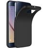 COPHONE® Cover per Samsung Galaxy S6 Cover Galaxy S6 Nero Silicone Case Molle di TPU Sottile Custodia per Samsung Galaxy S6
