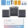 GingePro Batteria di sostituzione per MacBook Pro A1706 13 pollici (2016, 2017) Batteria A1819