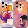 TBNMBGY 2 Confezioni Nero Silicone Proteggere Cover per iPhone 13 6,1,Cartoon Cool Moda PNL QLF Cantante Rap Modello Pop Singer Design Case,Custodia Antiurto Cover,Cute