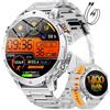 SUNKTA Smartwatch Uomo 1400 mAh grande batteria 1,7 Bluetooth chiamate Orologio intelligente per iOS Android 100+ modalità Sportive fitness,Monitoraggio della salute,sonno,contapassi,Argento Grigio