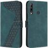 OKZone Cover per Huawei Y7P /P40 Lite E, Custodia in PU Pelle per Huawei Y7P /P40 Lite E, Custodia a Libro Protettiva Folio Portafoglio con Chiusura Magnetica Wallet Case Flip Cover (Verde)