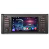 Erisin Qualcomm 8-Core Android 14 8GB RAM+128GB ROM Autoradio GPS Navigatore per BMW Serie 5 E39 M5 7 IPS Schermo tattile Bluetooth 5.1 Wireless CarPlay Android Auto WiFi 4G DSP FM Radio RDS CANbus