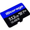 iStorage Scheda microSD da 512GB | Cripta i dati archiviati su schede microSD iStorage utilizzando l'unità flash USB datAshur SD | Compatibile solo con unità SD datAshur