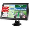 IUUWON Navigatore GPS da 9 pollici per auto, sistema di navigazione GPS touch screen con mappa 2026, navigatore satellitare GPS per camion, guida vocale e avviso autovelox, assistenza di guida della corsia
