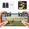 Progameplays Phone Triggers Controller compatibile con iPhone/Android, L1 & R1 e manicotti per le dita per il gioco mobile Pubg Trigger (T2)
