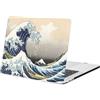 FFBOFFC Custodia for MacBook Pro 13 Pollici, La Grande Onda | Modello A1278, 2012 2011 2010 2009 2008 Versione, Semplice Copertura Del Computer Portatile Resistente alle cadute Shell