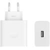 Audiosystem Carica Batterie Rapido Potente da 80W SuperVooc per Oppo Reno 16/16 Pro / 16F / 16FS 5G con Ingresso Usb Sostituisce Originale Caricatore Bianco