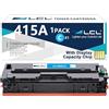 LCL W2031A Ciano Cartucce di Toner Compatibile 415A W2031A（Con CHIP,1-Pack) | Sostituzione per HP COLOR LASERJET PRO M454 M454DW M454NW M454DN M479 M479FDN M479FNW M479DW M479FDW MFP M480f MFP M455dn