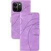 LACAE Cover a Libro per Xiaomi Redmi Note 17 Pro Max 5G / Pro Plus | Custodia Flip in Pelle PU, Porta Carte, Chiusura Magnetica, Funzione Supporto, Case, Purple