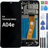 iYAiYO Schermo LCD Display Digitalizzatore Touch Screen Ricambio Compatibile con Samsung A04e SM-A042F, SM-A042M Schermo Completo con Cornice-Nero