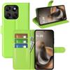 Fertuo Cover per Motorola Moto G77 / G67 / G87, Custodia Portafoglio Cover a Libro in Pelle Flip Case Sottile con Silicone Bumper, Fibbia Magnetica, Porta Carte e Kickstand, Verde
