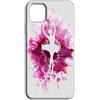 Mixroom - Cover Custodia Back case In TPU Silicone Morbido Per Honor X6A Fantasia Ballerina Schizzi Fucsia Z422