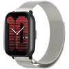 PaceBid 20mm Cinturino per Amazfit Active 2/Active 3 Premium/Cheetah 2 Pro | Acciaio Inossidabile in Metallo Magnetico Cinturino di Ricambio per Amazfit Active/T-Rex 3 Pro 44mm/GTR Mini/GTS 4, Starlight