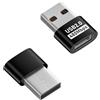 Generic Adattatore OTG USB Tipo C ad alta velocità, da maschio a femmina, multifunzionale per trasferimento dati e output video (USB nero)