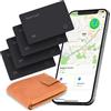 Reyke Carta Tracker per Portafoglio, Localizzatore Bluetooth Ricaricabile | Scheda di localizzazione Bluetooth piatta ricaricabile per portafoglio e bagagli; compatibile con Apple Find My su iOS.