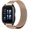 PaceBid 20mm Cinturino per Garmin Vivoactive 5/6/Forerunner 165/245/645 music, Acciaio Inossidabile Metallo Magnetico Bracciale per Garmin Forerunner 570 42mm/Approach S50/S44/S42/Venu Sq 2 - Oro rosa