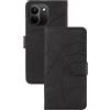 LACAE Cover a Libro per Xiaomi Redmi Note 17 Pro Max/Poco X8 Power | Custodia Flip in Pelle PU, Porta Carte, Chiusura Magnetica, Funzione Supporto, Case, Black