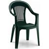 Scab Poltrona Impilabile Elegant Verde 1956 SCAB